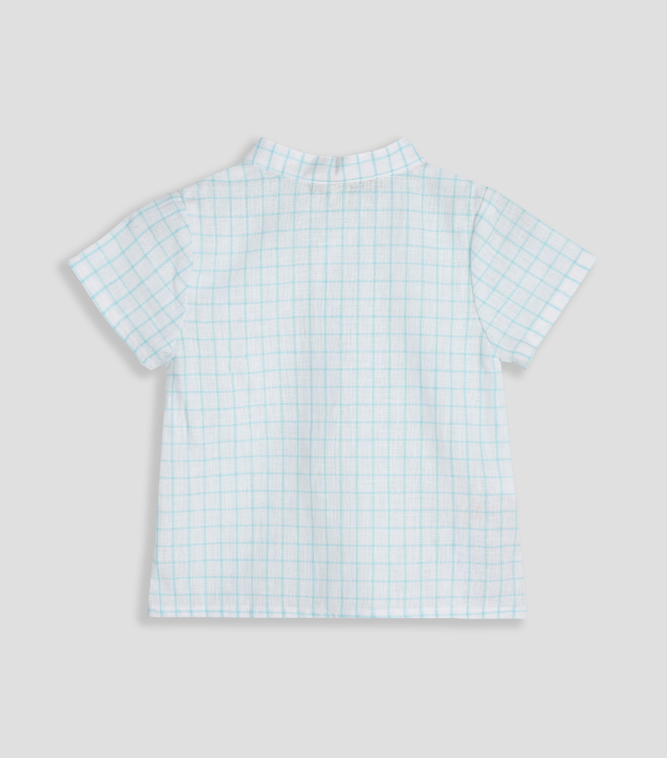 Camisa a cuadros manga corta Bebé